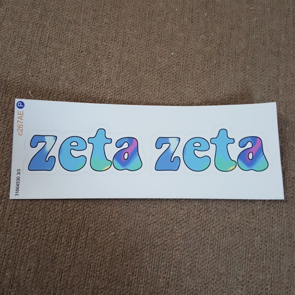 Zeta Zeta sticker